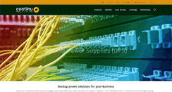 Desktop Screenshot of continu-ups.com